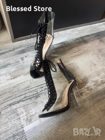 Прозрачни боти , снимка 4 - Дамски боти - 52907449