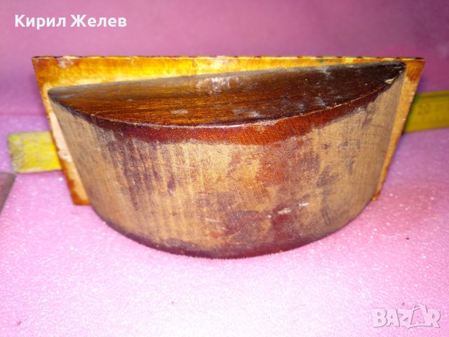 СТАРА от ЦАРСКО ВРЕМЕ ПИРОГРАФИРАНА ДЪРВЕНА ПОПИВАТЕЛНА за МАСТИЛО ПЕЧАТИ 24126, снимка 11 - Антикварни и старинни предмети - 44185357