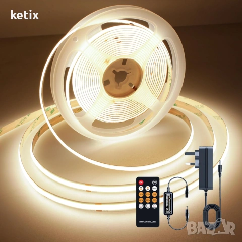 Димируема LED лента,5м,топло бяло,2700К