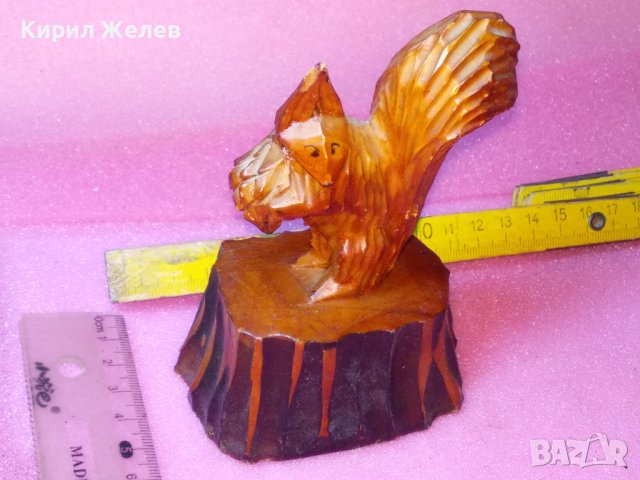 СТАРА РУСКА ФИГУРА КАТЕРИЧКА ЛИПОВО ДЪРВО СКУЛПТУРА ХУДОЖЕСТВЕНА РЪЧНА ИЗРАБОТКА ЛАКИРАНА СССР 42822, снимка 14 - Статуетки - 44186632