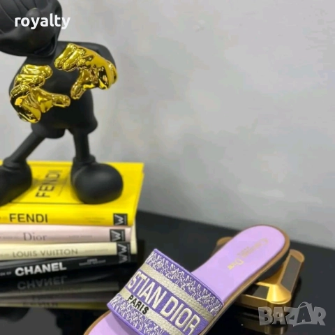 Christian Dior Дамски Чехли Различни Цветове , снимка 5 - Чехли - 52898553