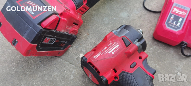 Milwaukee M18 Винтоверт+Гайковерт Ъглошлайф, снимка 5 - Други инструменти - 53750577