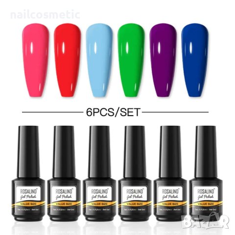 UV&LED ГЕЛ ЛАК 6 ЦВЯТА КОМПЛЕКТ - 6RAI70