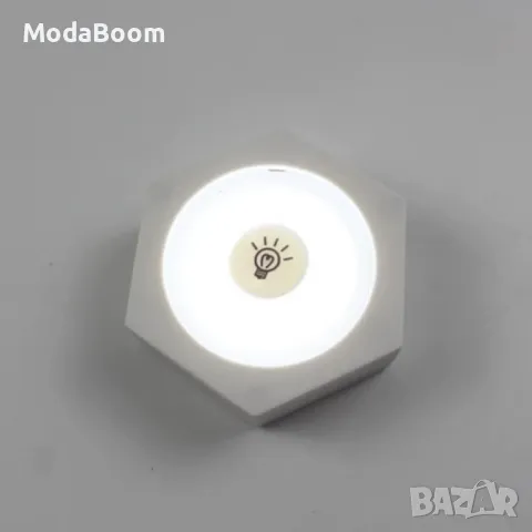 Интелигентна LED нощна лампа с дистанционно управление и сензор за движение, снимка 2 - Лед осветление - 48682941