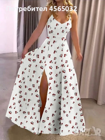 Дамска рокля с летни мотиви, снимка 2 - Рокли - 51373966