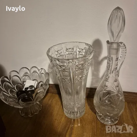 Кристина стъклени вази и купа