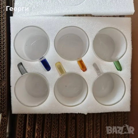 6 чаши от високо боросиликатно стъкло, снимка 2 - Чаши - 52071610