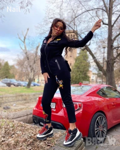  Черен цял гащеризон Djofra one size/S/M/, снимка 4 - Гащеризони - 51001261