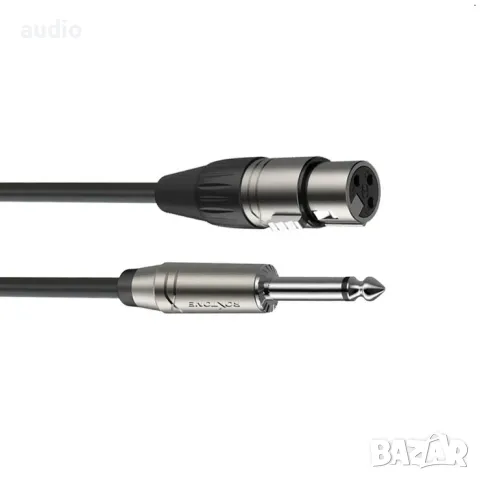 Кабел XLR женски - 6.3mm мъжки моно 1.5м ROXTONE, снимка 1