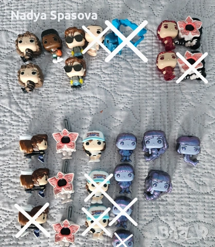 фигурки от колекцията Kinder joy Stranger things