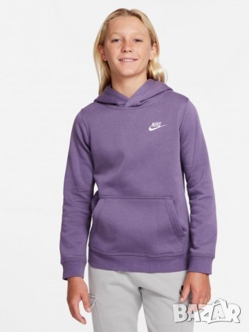 NIKE Суитшърт B HOODIE PO CLUB BV3757-553, снимка 6 - Детски анцузи и суичери - 42531741