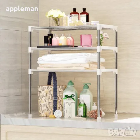 Кухненска етажерка Регулируема Поставка за микровълнова, органайзер, снимка 2 - Етажерки - 49930641