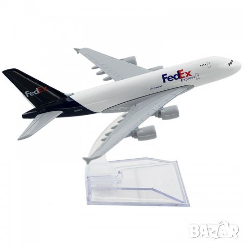 Еърбъс 380 самолет модел макет FedEx метален A380 куриер товарен, снимка 1 - Колекции - 35983918