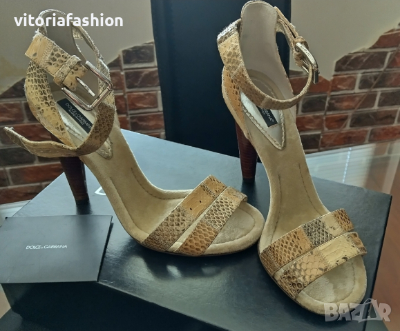 Dolce & Gabbana оригинални дамски сандали, снимка 2 - Дамски обувки на ток - 44695071