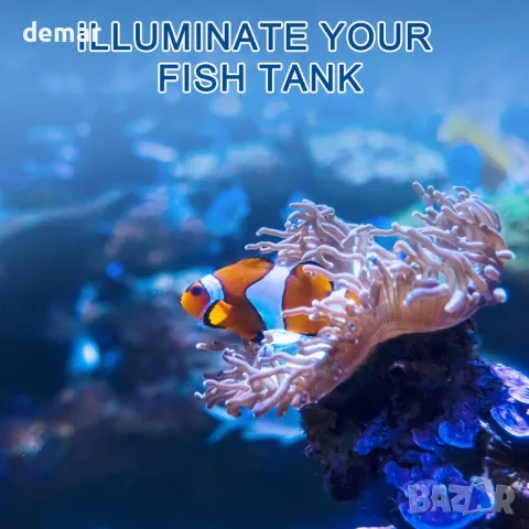 E27 10W LED крушка за аквариум, 48, 64 и 120 литра, идеална за осветление след залез слънце, снимка 6 - Оборудване за аквариуми - 49906056