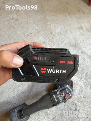 Wurth Master ъглошлайф + 5Ah батерия, снимка 7 - Ъглошлайфи - 56151706