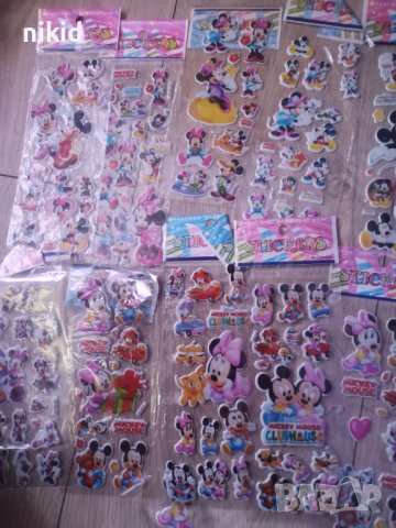  3D Мики и Мини Маус лист самозалепващи лепенки ръчна изработка декорация и др., снимка 3 - Други - 41373461