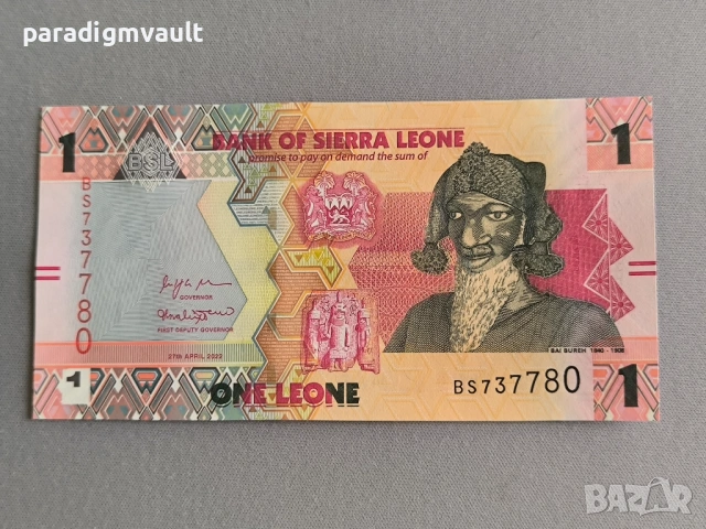 Банкнота - Сиера Леоне - 1 леоне UNC | 2022г.