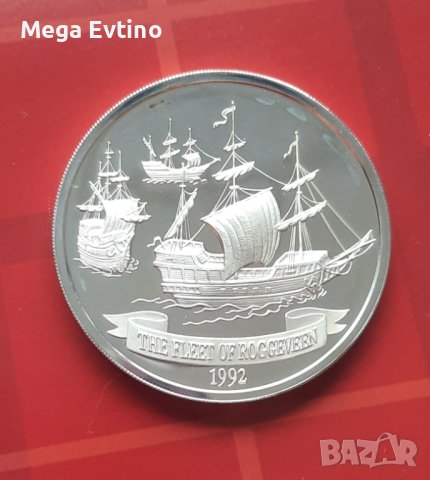 Възпоменателна монета 10 тала 1992 Самоа и Сисифо, сребро, снимка 3 - Нумизматика и бонистика - 41402732