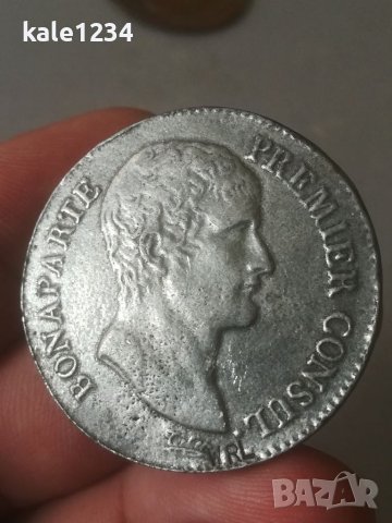Монета. 5 франка. Наполеон Бонапарт. 5 francs AN 12. A. Copy. Копие. Bonaparte, снимка 3 - Нумизматика и бонистика - 41934543