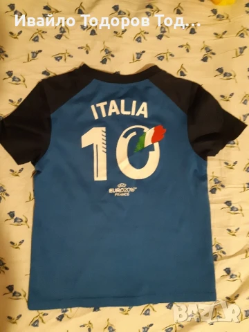 Официална маркова тениска на Италия за Евро 2016 , снимка 3 - Детски тениски и потници - 51409064