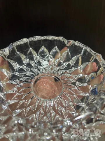 Масивен пепелник Бохемия, снимка 11 - Други - 49360350