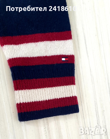 Tommy Hilfiger Monogram Oversize Wool / Mens Size XS / S  ОРИГИНАЛ! Мъжки Вълнен Пуловер!, снимка 7 - Пуловери - 52178704