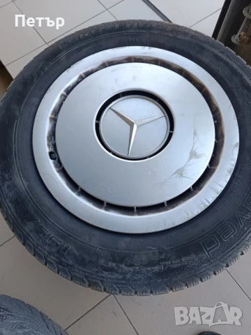 Железни джанти Мерцедес 15, снимка 3 - Гуми и джанти - 50918891