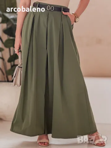 Дамска пола-панталон с колан FLOWES, 4цвята , снимка 9 - Панталони - 49611628