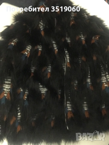 Зимно дамско яке естествен косъм , снимка 2 - Якета - 53075637