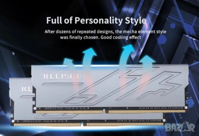 Desktop RAM 16GB DDR4 2666MHz Десктоп Компютърна Памет с Охладител Intel/AMD 288-pins Dual Channel, снимка 3 - RAM памет - 48321825