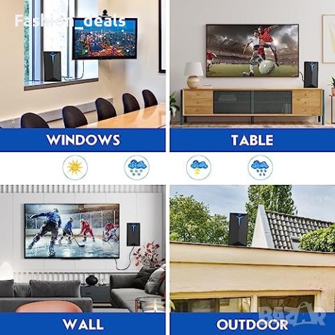 Нова вътрешна телевизионна антена HDTV 4K 1080P Ultra телевизия дом, снимка 6 - Друга електроника - 42017501