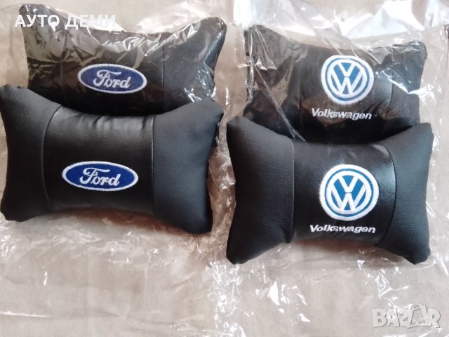 Качествени черни кожени възглавнички за подглавник на седалка на автомобил кола, снимка 3 - Аксесоари и консумативи - 42060918