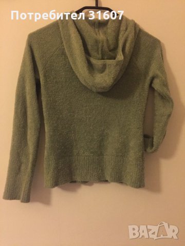 Зелен суичер с качулка, снимка 3 - Детски пуловери и жилетки - 34528809
