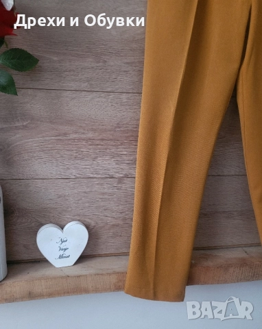 Панталон висока талия ZARA горчица , снимка 8 - Панталони - 52500070