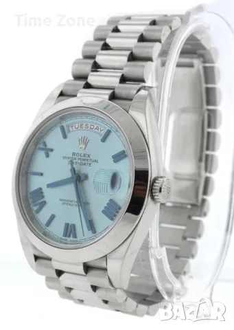Rolex Day-Date 40mm President Platinum Ice Blue Dial Automatic Различни Варианти, снимка 9 - Мъжки - 48183459