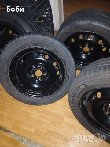 5×100 57.1ц.о.15цола с гуми на тях 195 5515