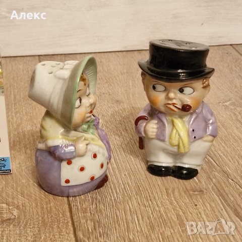 Големи винтидж порцеланови солнички, 1960г Германия., снимка 2 - Антикварни и старинни предмети - 40955332