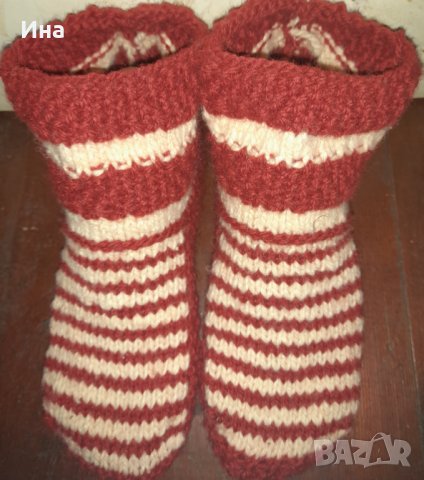 Ръчно плетени терлици , снимка 11 - Дамски чорапи - 42127507