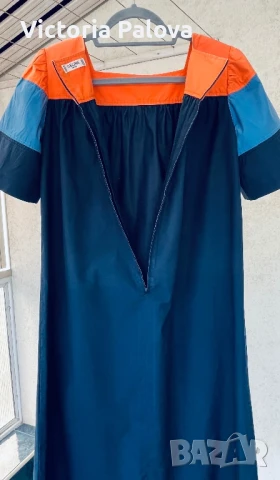 HAUTE COUTURE модна къща CELINE рокля памук, снимка 8 - Рокли - 51234620