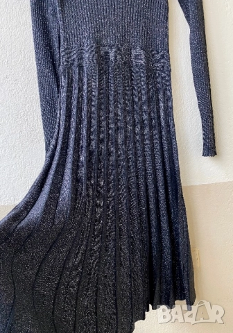 Нова рокля метализирана плетиво - М/Л, снимка 8 - Рокли - 35924007