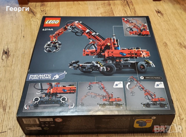 НОВ Lego Technic 42144 Material Handler Лего Техник Товарен Кран, снимка 2 - Конструктори - 53641613