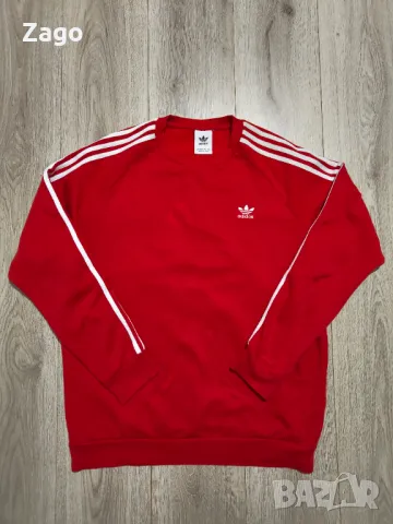 Adidas originals червена блуза , снимка 1 - Блузи - 48385904