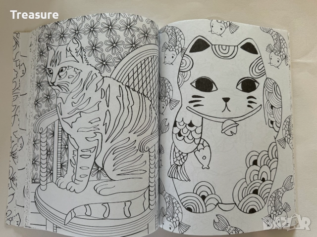 Кототерапия - Раскраска-Антистресс для взрослых, снимка 15 - Други - 46867270