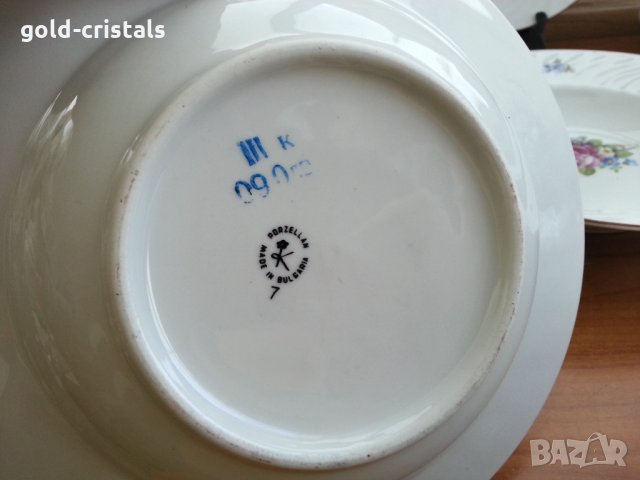 Стар български порцелан чинии, снимка 3 - Антикварни и старинни предмети - 35848968