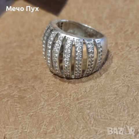 Сребърен пръстен (215), снимка 4 - Пръстени - 44829386