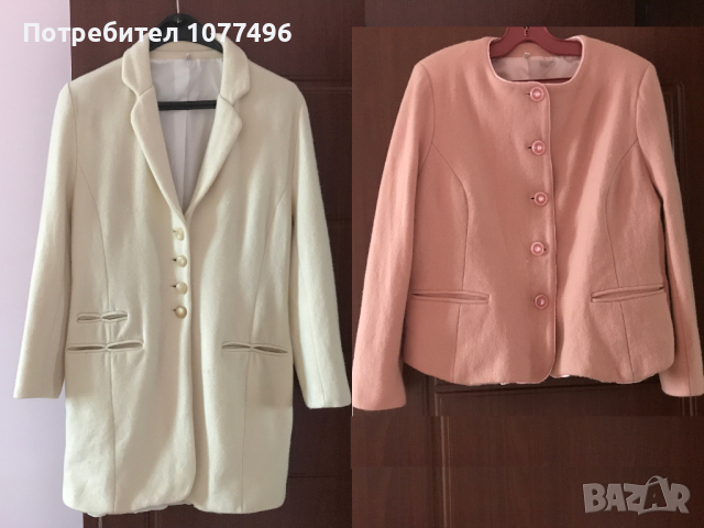 Памучно Сако Вълнено Сако Кашмирено Сако  Вълнена Болеро Жилетка, снимка 2 - Сака - 24447018