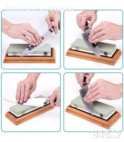 ЯПОНСКИ БРУС ЗА ЗАТОЧВАНЕ НА НОЖОВЕ С ДЪРВЕНА СТОЙКА - код 2813, снимка 7 - Други инструменти - 33917065