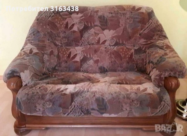 Дивани тройка и двойка МАСИВ+Дърворезба, снимка 4 - Дивани и мека мебел - 36003391