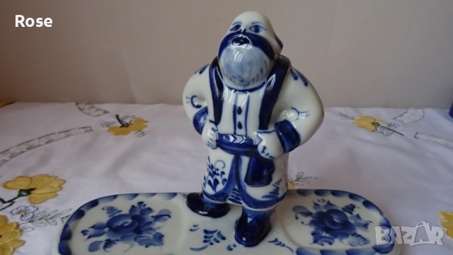 Гжелски рисувани фигури, Русия, СССР, винтидж, снимка 10 - Антикварни и старинни предмети - 53583475